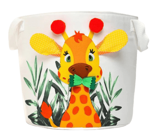 Giraffe - storage box (round)