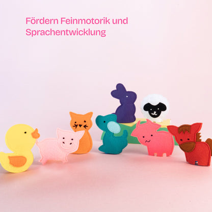 Bauernhof Fingerpuppen