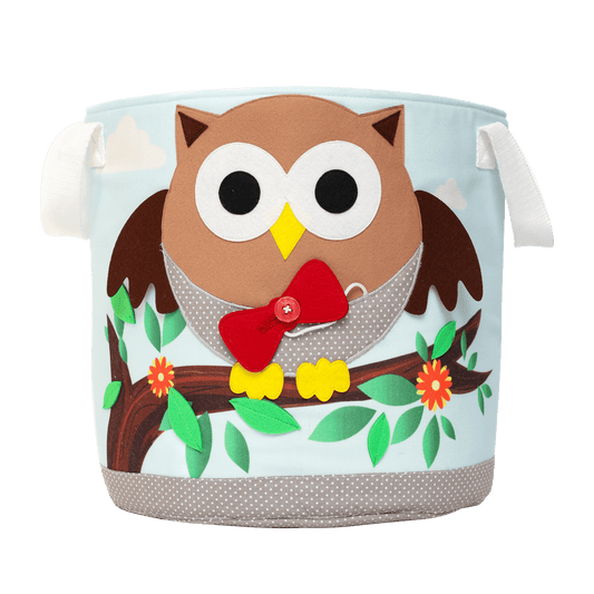 Owl - storage box (round)