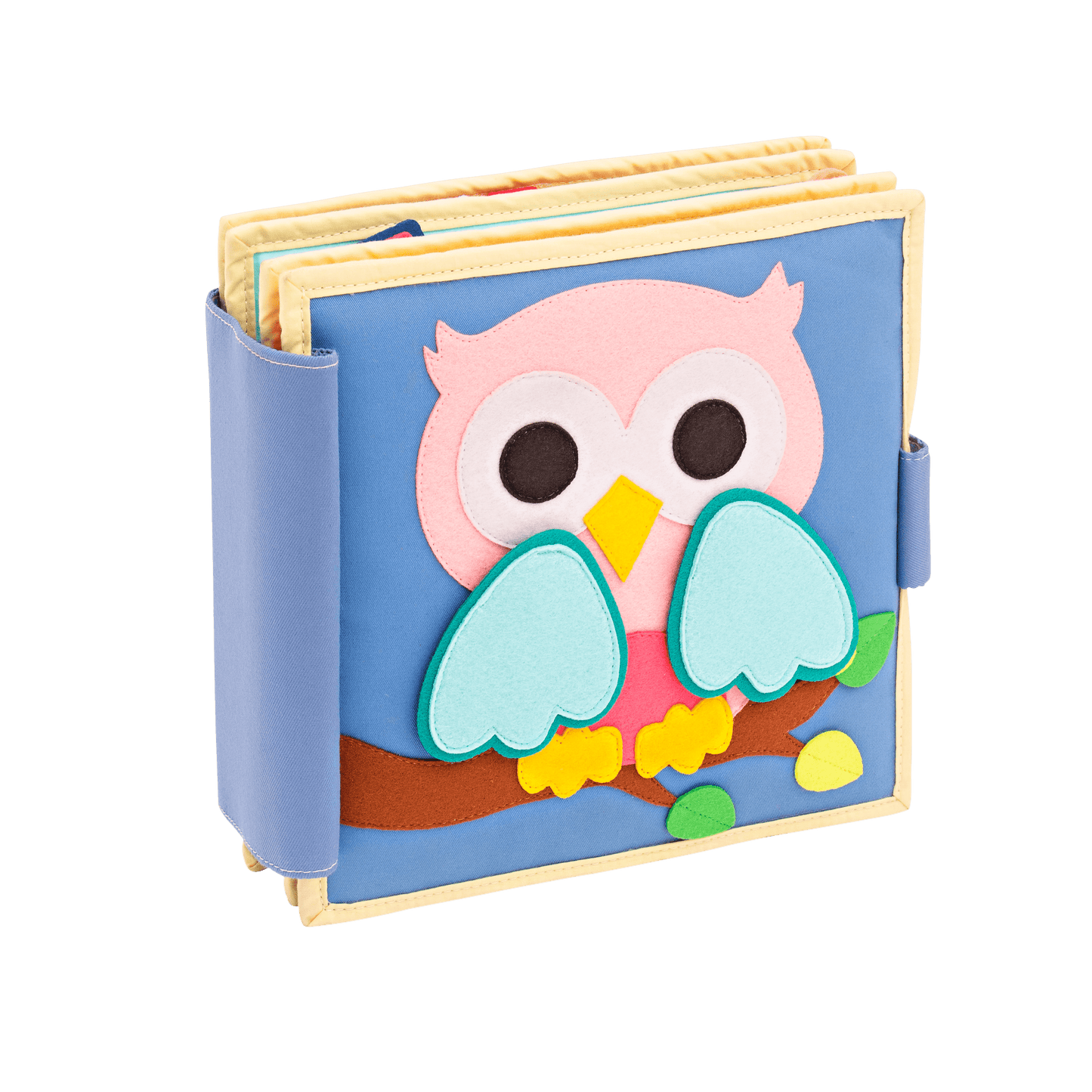 Pastel Young Owl – 6 Page Quiet Book