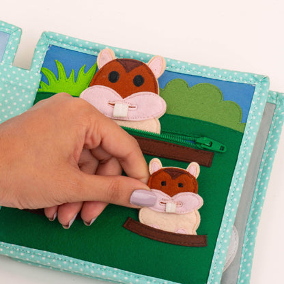 Jolly Jungle - 6 Seiten Mini Quiet Book