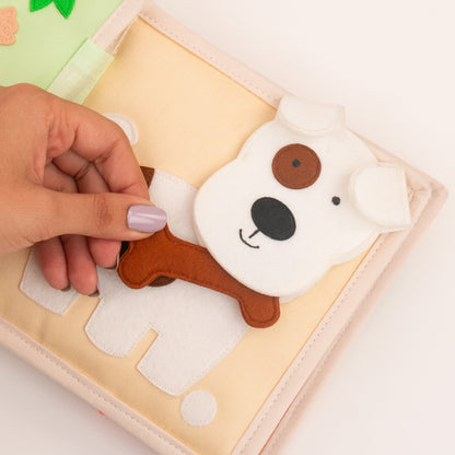 Tierfreunde - 6 Seiten Mini Quiet Book