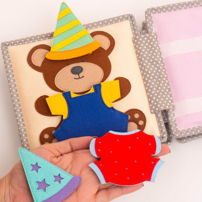 Happy Bearsday - 6 Seiten Mini Quiet Book