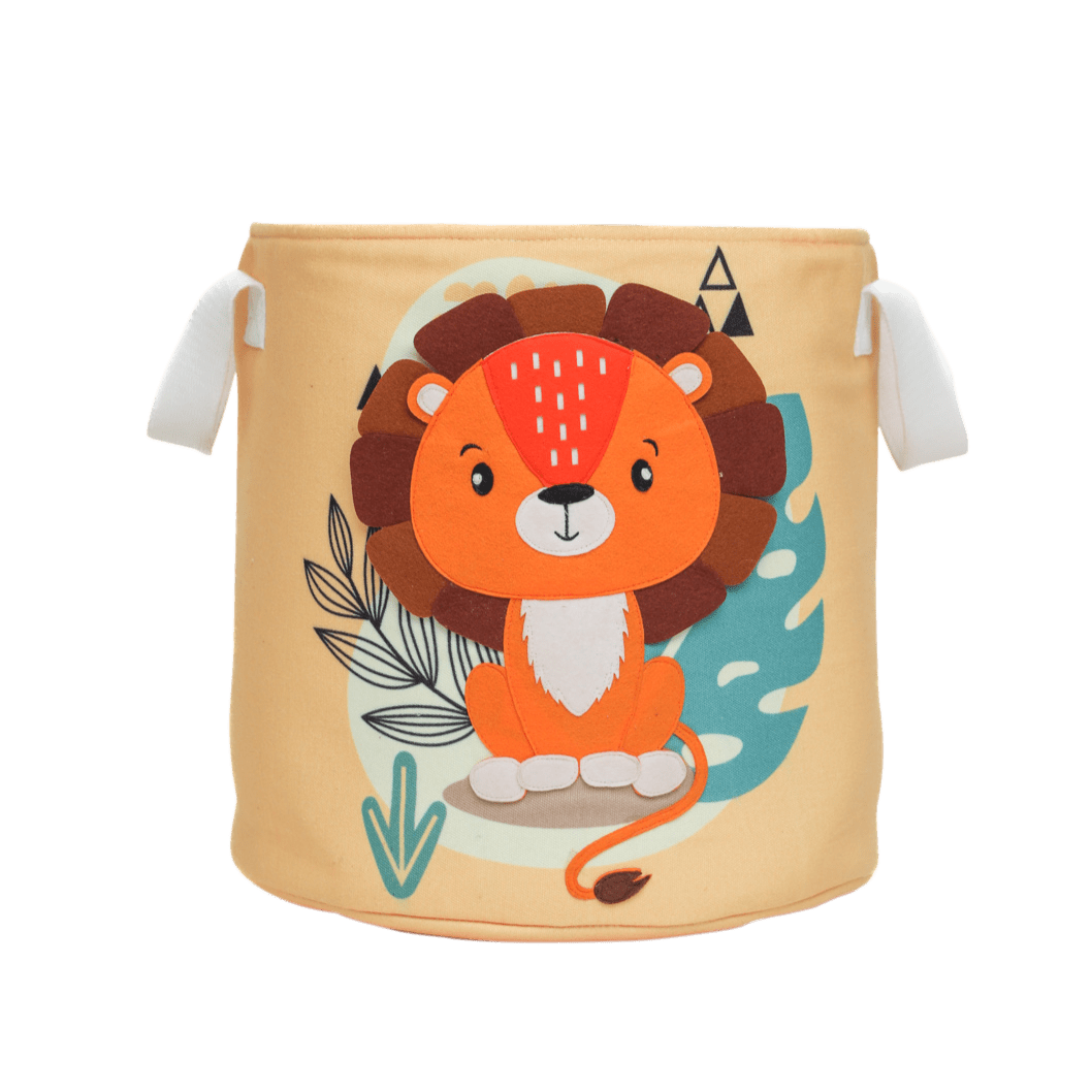 Lion - boîte de rangement (ronde)