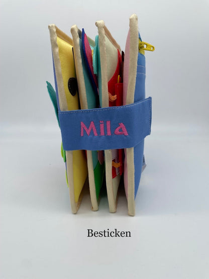 Pastell junge Eule – 6 Seiten Quiet Book