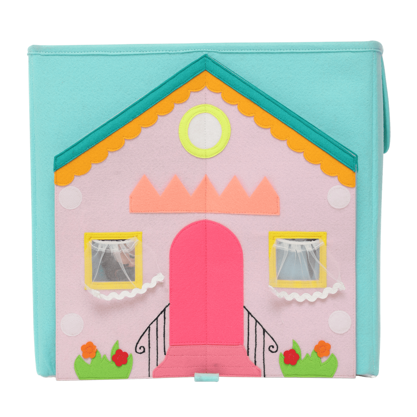 Boîte de rangement pour maison de poupée (carrée)