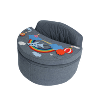 Activity Sessel Rondo blau mit Regenbogen Auflage