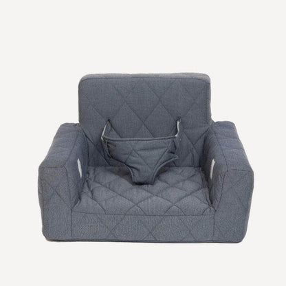 Fauteuil d'activité Ecki bleu avec coussin système solaire