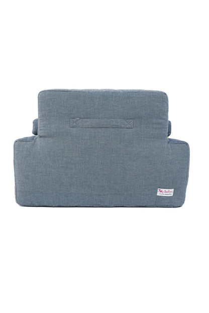 Fauteuil d'activité Ecki bleu avec coussin système solaire