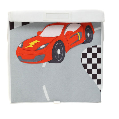 Boîte de rangement pour voiture de course (carrée)