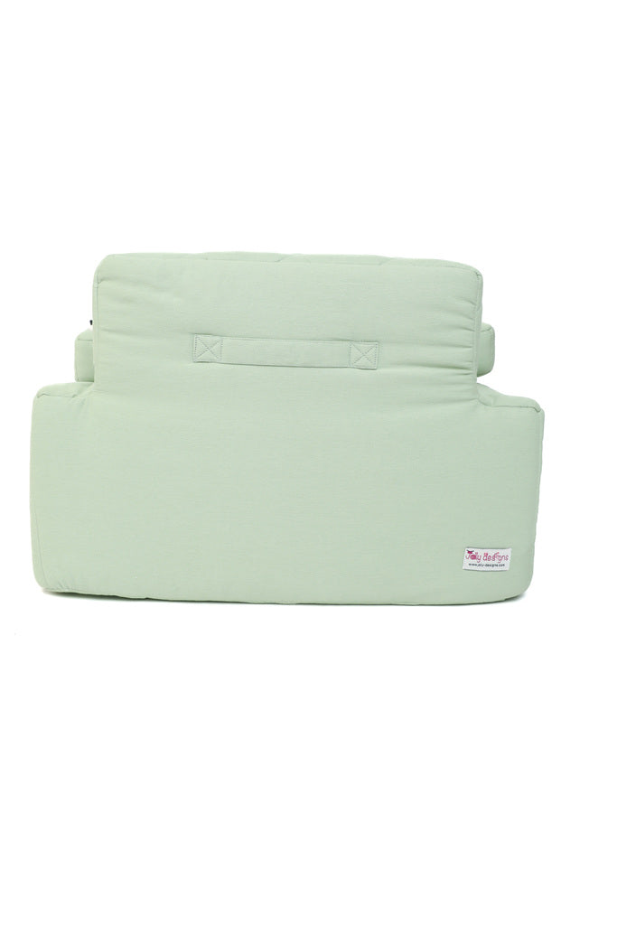 Fauteuil d'activité Ecki vert avec coussin ferme